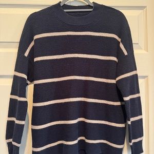 American Eagle Jegging Fit Navy & Beige Striped Sweater